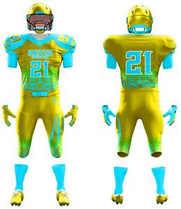 Uniforme de Fútbol Americano Personalizado, Pantalones y Camiseta con Diseño Sublimado, Juego Completo, Fabricación Directa de Fábrica OEM ODM, MOQ Bajo - Product Image 3