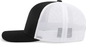 Gorra de camionero bordada en blanco con 6 paneles, servicio OEM personalizado, estilo único, ligero, informal, de malla, para hombre - Product Image 3