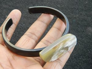 Natural handmade accessories horn eco-friendly cufflink exporter Women fashion jewelry At Very Low Coast By HF CRAFTS - Product Image 3