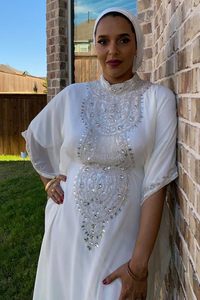 Abaya Marroquí Elegante con Cuentas para Mujer, Modelo AR-MK-06 de ARCRAFTS 2024, 100% Viscosa, Transpirable, Ligera, Informal, Larga, para Verano - Product Image 5