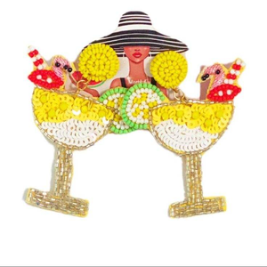 Meilleures ventes Perles tubulaires de 9 cm de long brodées à la main à la main Broderie de paillettes en toucan pour femmes par glowin fashion - Product Image 5