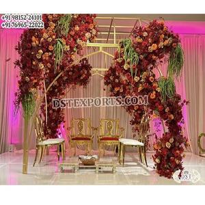 Mandap โลหะที่น่าประหลาดใจสำหรับงานแต่งงานในร่มในงานแต่งงานงานแต่งคู่บารมีโลหะตกแต่งงานแต่งงานที่มีสไตล์ - Product Image 1