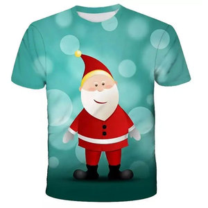Navidad camisetas familia niños venta al por mayor gráfico Navidad camisetas 3D impresión divertida Led Feliz Navidad camisetas para hombres mujeres - Product Image 2
