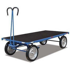 Variofit Industrial Shopping <b>Cart</b> 1000 Kg Pneumatic Load Capacity Manual Platform Side Wall Four-<b>Wheel</b> OEM Customizable - Product Image 1