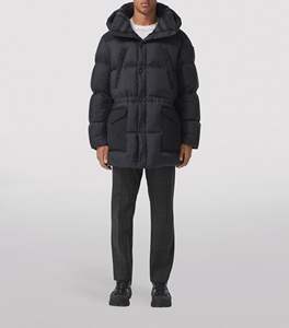 Veste à bulles personnalisée à la mode, veste d'hiver épaisse en tissu lourd pour hommes, veste matelassée à capuche pour hommes - Product Image 4