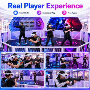 Machine de jeu <span class=keywords><strong>VR</strong></span> de tir en réalité virtuelle pour parc à thème, borne d'arcade <span class=keywords><strong>VR</strong></span>, aire de jeux intérieure - Product Image 5