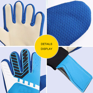 Unisex Latex Leather Football Goalkeeper <b>Gloves</b> Breathable for Training Manufacturer's Custom Protection for Sport Scene - Product Image 6