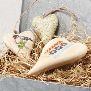 Decoraciones colgantes de madera en forma de corazón, el mejor para decoración festiva, decoración interior del hogar y diseño personalizado disponible, nuevo diseño - Product Image 3