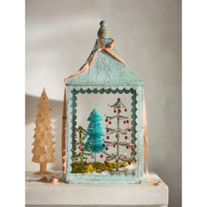 2025 nueva llegada hecha a mano de hierro cilíndrico linterna acabado Metal portavelas para el hogar decoraciones de Navidad - Product Image 1