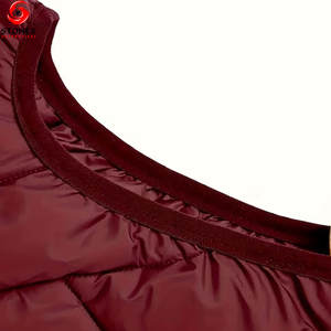 Chaleco Acolchado de Punto con Capucha, Diseño Nuevo, Logotipo Personalizado, Alta Calidad, Ecológico, Liso Teñido, para Mujer - Product Image 5