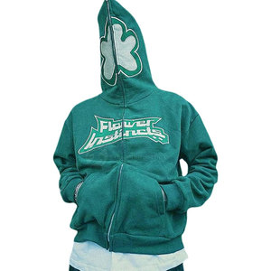 Women's Winter Casual Oversize Pullover Hoodie Custom Logo Printed Fleece Lined <b>Rhinestone</b> Plus Size Hooded 100% Cotton - Product Image 3