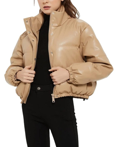 Dernière conception de veste courte bouffante pour femmes de haute qualité sur mesure avec logo veste d'hiver respirante à fermeture éclair grande taille - Product Image 2