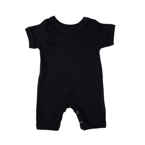 Mamelucos de bebé de Spandex de bambú de la mejor calidad Waffle mangas cortas sólido primavera otoño Unisex bolsillo personalizado mono - Product Image 1