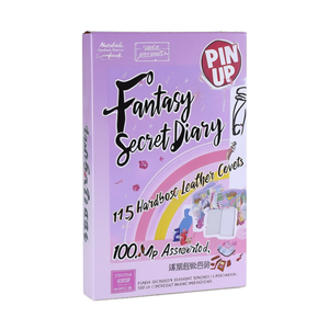 Fantasy Secret <b>Diary</b> <b>A5</b> Hardcover Leather Cover 100 Sheets PIN up Assorted - Product Image 2