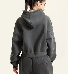 Sweat à Capuche Décontracté de Grande Taille et Respirant en Polyester et Coton Imprimé Numérique Anti-Rides pour Femmes Imprimé par Transfert de Chaleur - Product Image 5