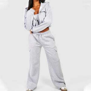 2024 haute qualité nouveauté femmes survêtement 2 pièces ensemble haute couture femme correspondant survêtement vêtements de sport - Product Image 3