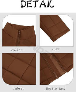 Chaqueta acolchada de plumón para hombre de alta calidad personalizada al por mayor, ropa cálida de invierno con cuello levantado a la moda - Product Image 5