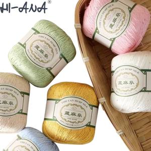 Chal de manga corta de verano al por mayor hilo de tejer de algodón suave patrón teñido lentejuelas encaje de lino oculto alto para bordado - Product Image 1