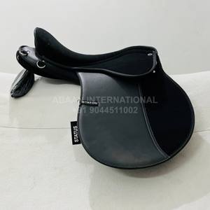 Selle Endurance en cuir synthétique de qualité supérieure avec siège en daim souple et anneau de fixation à engrenages multiples pour les cavaliers professionnels - Product Image 3