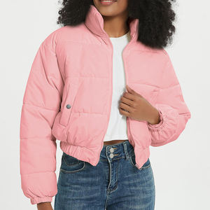 Veste polaire d'hiver pour femmes de haute qualité Nouveau design Service OEM entièrement rembourré Techniques de teinture unie à faible quantité minimale de commande - Product Image 3