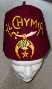 Sombrero masónico de masones vintage, la mejor venta, Fez en granate para deportes al aire libre y Shriners de templo - Product Image 2