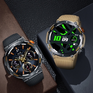 Reloj inteligente HT17 con pantalla HD de 1,46 pulgadas, monitor de frecuencia cardíaca, IP67, batería de 450 mAh para hombre, reloj deportivo con pantalla táctil y control por aplicación. - Product Image 2