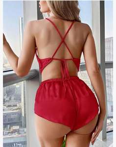 ชุดนอนเซ็กซี่ เสื้อและกางเกงขาสั้น ชุดนอนแบบเบบี้ดอลล์ สำหรับฮันนีมูน ชุดชั้นในสำหรับสาวๆ และผู้หญิง - Product Image 5