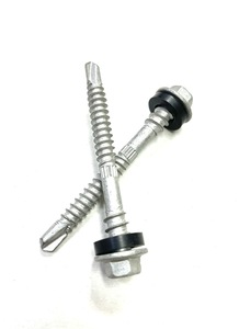 Tornillos para techos: cabeza de arandela de brida hexagonal con arandelas EPDM fabricadas en Taiwán Punto de autoperforación - Product Image 6