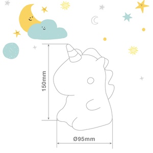 Lampada LED Unicorno per Bambini 1W RGB Ricaricabile (GSC 202800013) - Product Image 4