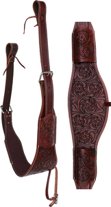 Sangle de serrage arrière en cuir lisse Western Horse Saddle Bucking Strap Rear Girth Flank Cinch Taille L: 40 Boucle à boucle & W: 2.75 - Product Image 3