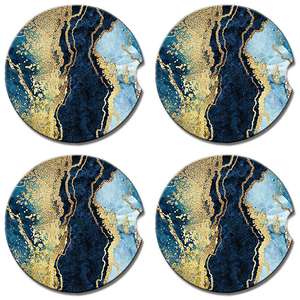 Highest Quality Drinks <b>Black</b> White Square Shape Wedding Favor Natural Stone Marble <b>Coasters</b> For Coffee or Tea Cupmats - Product Image 3