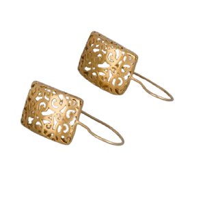 2024 joyería de latón de Londres, pendientes de latón de tres tonos de octubre para boda y regalo, Pendientes colgantes para mujer - Product Image 1