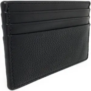 Leather Card Holder Slim Wallet, RFID Blocking Minimalist Wallet Credit Card Holder Men Women Fashion Custom Item Style