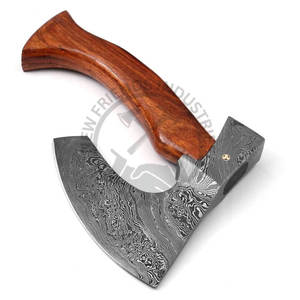 Hache Tomahawk en acier Damas personnalisée à succès, manche en bois de rose, fourreau, forgée à la main, pour la chasse en plein air, le camping, la hache à barbe, bricolage - Product Image 3