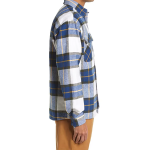 เสื้อเชิ้ตผ้าสักหลาดลายสก็อตสำหรับผู้ชายเสื้อลำลองแขนยาวทำจากโพลีเอสเตอร์ใส่สบายออกแบบได้ตามต้องการ2025 - Product Image 4