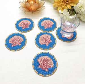 Dessous de verre en noyer Ensembles de dessous de verre en bois de noyer-Qualité supérieure - Product Image 3