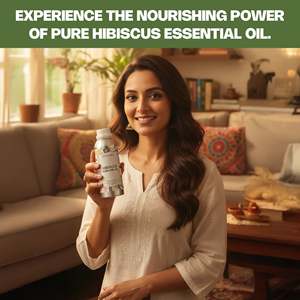 Vedasole Huile Essentielle d'Hibiscus 100% Pure Distillée à la Vapeur Aromathérapie Liquide Corporel Floral Hydratant Éclaircissant Raffermissant - Product Image 3