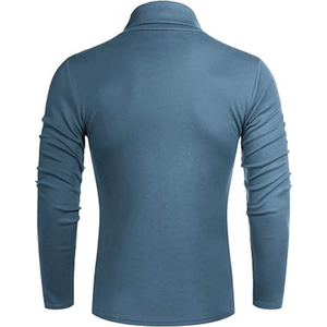 Vente en gros 2025 Automne Hiver Tendance Hommes Casual Col Roulé Pulls À Manches Longues Respirant Anti-Rides Tricot Chaud - Product Image 3