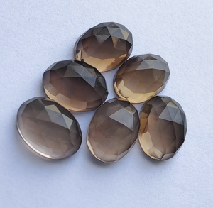 หินควอทซ์สโมคกี้ธรรมชาติอัญมณีทรงเหลี่ยมเพชรพลอยหลวม - Product Image 2