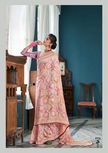 Soporte/Adulto Evergreen Design Recién llegado Fancy Baraso Saree con blusa con encaje de lujo Fabricante DE TRABAJO DE LA India - Product Image 3