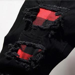 Pantalones Cargo Vaqueros Personalizados de Alta Calidad, Directo de Fábrica, para Hombre, Estilo Casual, Cintura Media, Elásticos, Transpirables, Desgastados - Product Image 4