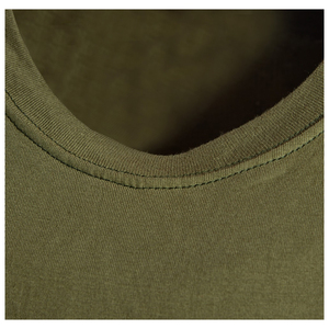 T-shirts personnalisés pour hommes, haute qualité, vente en gros, 100% coton/polyester/coton, col rond, vert, manches courtes - Product Image 3