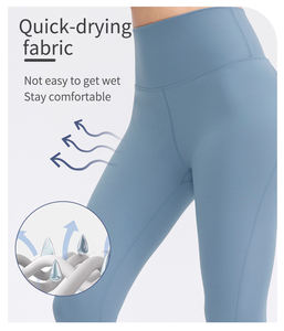 Mallas de mujer, mallas de gimnasio personalizadas, mallas de fitness para mujer, mallas de entrenamiento con bolsillo de cintura alta para mujer - Product Image 4