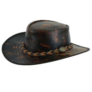 Sombreros de Vaquero de Cuero Genuino Estilo Occidental Totalmente Personalizados, Hechos a Medida, de Cuero de Gamuza, a Precio Mayorista - Product Image 5