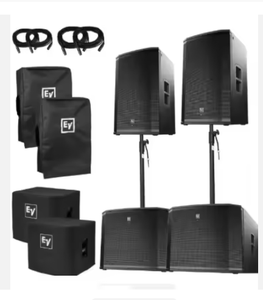 PRIX DE GROS ETX18SP 1800W Caissons de basses PA amplifiés avec LED RGB - Product Image 2