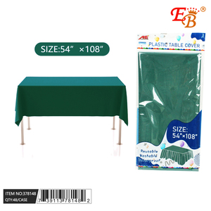 Dark Green 54" X 108" PE <b>Table</b> <b>Cover</b> Party Tableware & Decorations 48PCS/CS Model 378148 - Product Image 1