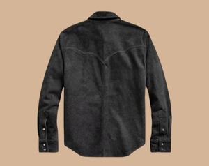 Hermosa Camisa Casual de Cuero de Gamuza Premium para Hombre con Bolsillos Delanteros - Transpirable y Antiencogimiento - Product Image 3