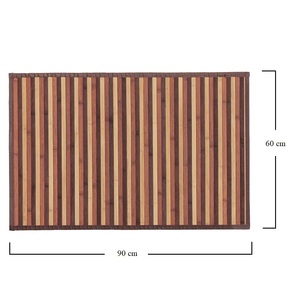 Tappeto da cucina in bambù 60x90 cm antiscivolo resistente alle macchie impermeabile per cucina bagno sala da pranzo-marrone - Product Image 2