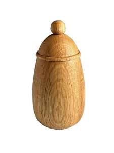 Mango Wooden Handmade Apple Canister Set of 1 For <b>Sugar</b> <b>Coffee</b> <b>Tea</b> Kitchenware Storage Accessories & Wood Storage Canister - Product Image 3