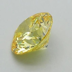 Diamante sintético cultivado en laboratorio, corte redondo, color amarillo intenso, certificado por IGI, para anillo de compromiso personalizado, de 1 a 5 quilates, VVS2 VS2 - Product Image 5